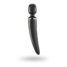 Вибромассажер Satisfyer Wand-er Woman (Black/Gold), водонепроницаемый, мощный, размер XXL