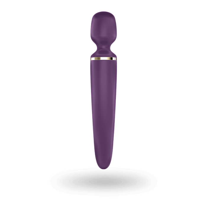 Вібромасажер Satisfyer Wand-er Woman (Purple/Gold) водонепроникний, потужний, розмір XXL