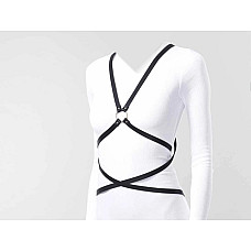 Портупея из экокожи Bijoux Indiscrets Maze – Multi-Way Body Harness Black