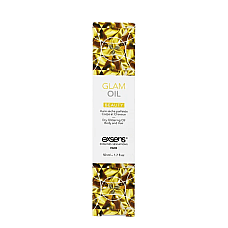 Масло для тела с блеском EXSENS Glam Oil 50мл, с маслом миндаля, без парабенов и феноксиэтанола