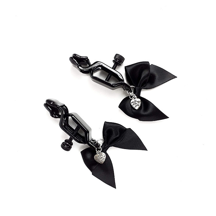 Затискач для сосків Art of Sex - Nipple clamps Black Bow