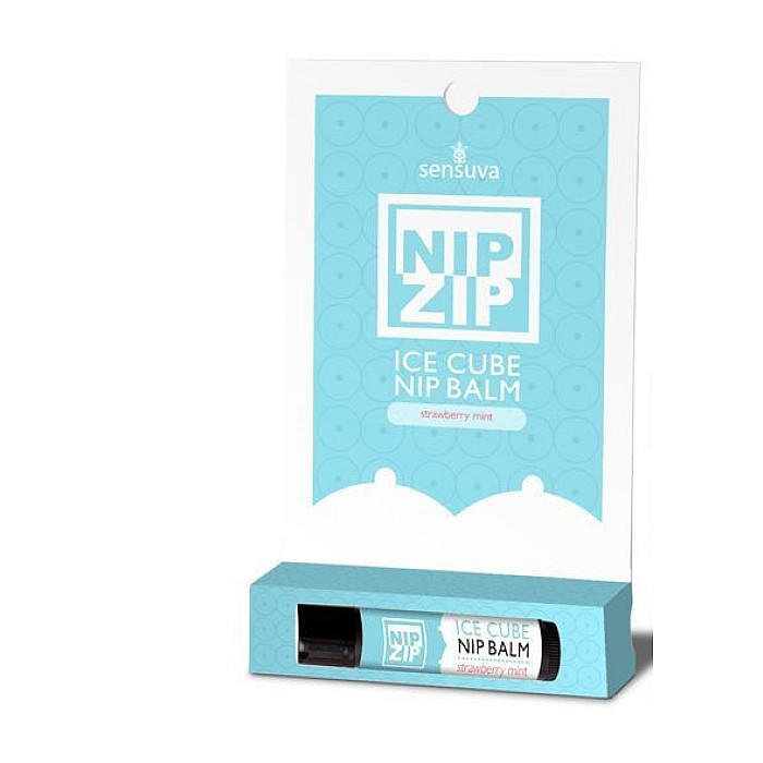 Стимулювальний бальзам для сосків Sensuva — Nip Zip Strawberry Mint (4 г) охолоджувальний