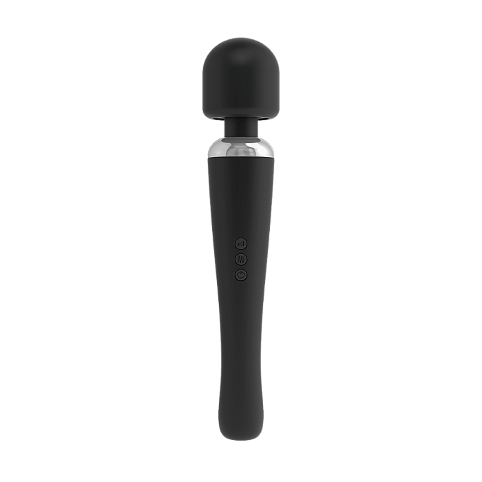 Мощный вибромассажер Dorcel Megawand Black перезаряжаемый, 160 режимов