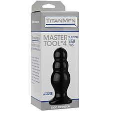 Анальный стимулятор Doc Johnson Titanmen Tools – Master, диаметр 6,6 см