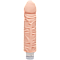 Фалоімітатор Doc Johnson The D: Shakin D 7 Inch Vibro ULTRASKYN, діаметр 3,8 см, плавне регулювання