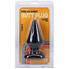 Анальна пробка Doc Johnson Smooth Classic Large - Black, макс. діаметр 5,7 см