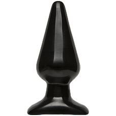 Анальна пробка Doc Johnson Smooth Classic Large - Black, макс. діаметр 5,7 см