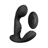 Вибромассажер простаты S Pleasures Premium FUZZY, черный, с рельефом, 10 режимов вибрации