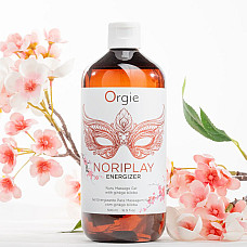 Гель для NURU-массажа Orgie – Noriplay Energizer (500 мл), экстракт гинкго билоба, защитная простыня