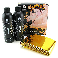 Гель для NURU масажу Shunga Oriental Body-to-Body – Melon Mango (2 x 225 мл) плюс простирадло