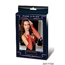 Митенки сетка Anne De Ales Red