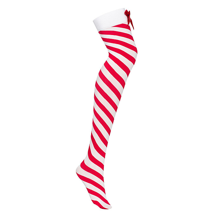 Панчохи Obsessive Kissmas stockings S/M