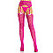 Колготки-панчохи Leg Avenue Heart Garterbelt Stockings One Size Magenta