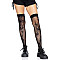 Чулки с рисунком Leg Avenue 420 Net thigh highs Black
