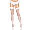 Панчохи-сітка зі швом Leg Avenue Backseam Thigh Highs White, one size