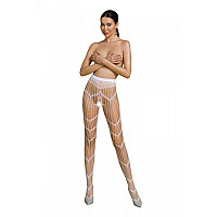 Эротические колготки-бодистокинг Passion ECO S006 white