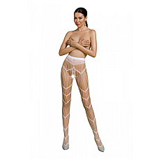 Эротические колготки-бодистокинг Passion ECO S006 white