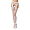 Сексуальные колготки-бодистокинги Passion S022 One Size, White, имитация чулок и пояса с гартерами