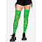 Чулки с рисунком Leg Avenue 420 Net thigh highs Green