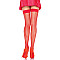 Панчохи-сітка зі швом Leg Avenue Backseam Thigh Highs Red, one size