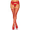 Пояс для панчіх зі стразами Leg Avenue Rhinestone garterbelt Red One Size