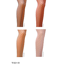 Колготки в сеточку без выделенных трусиков Passion TI019 типа Кабаретка 3/4 (fishnet), nero