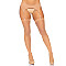 Пояс для панчіх зі стразами Leg Avenue Rhinestone garterbelt Nude One Size