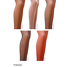 Колготки в сеточку без выделенных трусиков Passion TI020 типа Кабаретка 1/2 (fishnet), nero