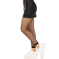 Колготки без стопы Leg Avenue Industrial Net footless tights, One Size, черные, в сетку