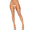 Пояс для панчіх зі стреп Leg Avenue Rhinestone garterbelt Nude One Size