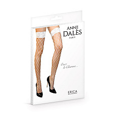 Панчохи в крупну сітку Anne De Ales ERICA T1 White