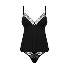 Топ и трусики Obsessive Bella Rou top & panties XS/S, топ, трусики