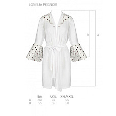 Воздушный пеньюар Passion LOVELIA PEIGNOIR L/XL, white