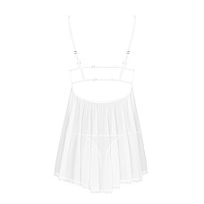 Пеньюар и трусики Obsessive Heavenlly babydoll & thong M/L