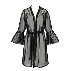 Воздушный пеньюар Passion LOVELIA PEIGNOIR L/XL, black