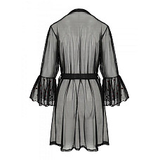 Воздушный пеньюар Passion LOVELIA PEIGNOIR L/XL, black