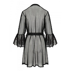 Повітряний пеньюар Passion LOVELIA PEIGNOIR S/M, black