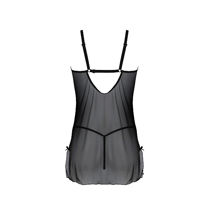 Пеньюар Passion DROSERA BODY black XXL/XXXL - ECO Passion