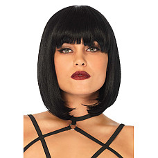 Короткий парик каре с челкой Leg Avenue Short natural bob wig, черный
