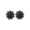 Пестис на соски Obsessive A770 nipple covers black O/S
