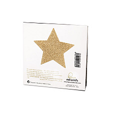 Пестіс - стикини Bijoux Indiscrets - Flash Star Gold, наклейки на соски