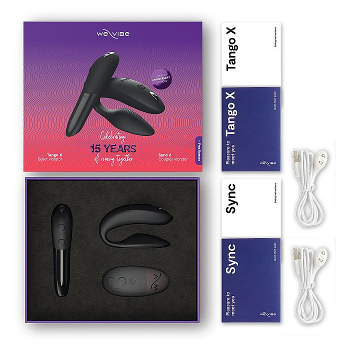 Подарочный набор We-Vibe 15 Year Anniversary Collection, смарт-вибратор для пар + вибропуля
