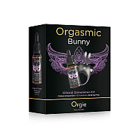 Набір Orgie Orgasmic Bunny: збуджувальні краплі та ерекційне віброкільце