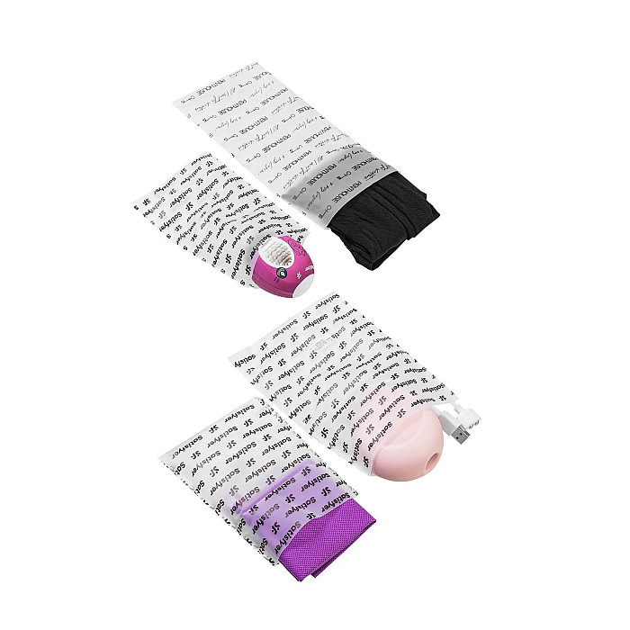 Подарунковий набір Satisfyer Love Box, іграшка для нього та для неї, білизна, мішечок для зберігання