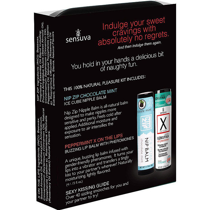 Подарочный набор Sensuva Lips & Nips Pleasure Kit - Chocolate Peppermint 2 x 4г