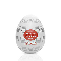 Мастурбатор-яйцо Tenga Egg Boxy с геометрическим рельефом