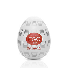 Мастурбатор-яйцо Tenga Egg Boxy с геометрическим рельефом