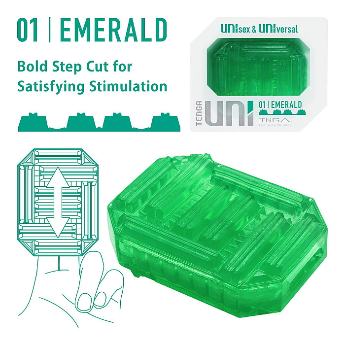 Мастурбатор Tenga UNI Emerald