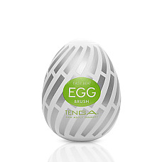 Мастурбатор-яйцо Tenga Egg Brush с рельефом в виде крупной щетины