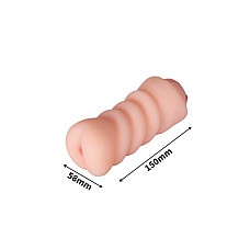 Двусторонний мастурбатор Pocket Anal Stroker Adriana Flesh, вагина и попка